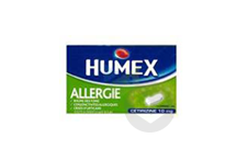 HUMEX 10 mg Comprimé pelliculé sécable allergie cétirizine Plaquette de 7