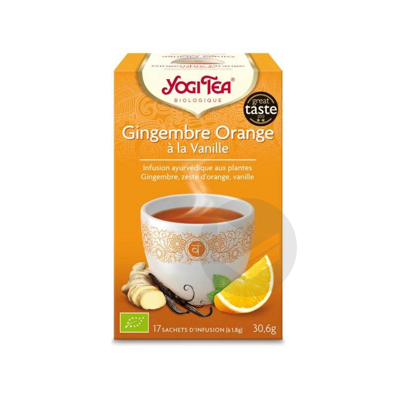 YOGI TEA Tis ayurvédique gingembre orange vanille 17Sach