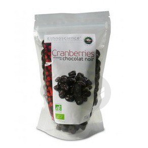 Cranberries enrobées de chocolat noir Bio - 200 g