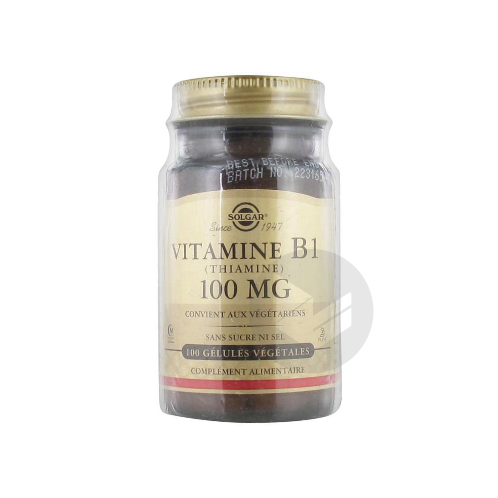 Vitamine B1 100 mg 100 Gélules