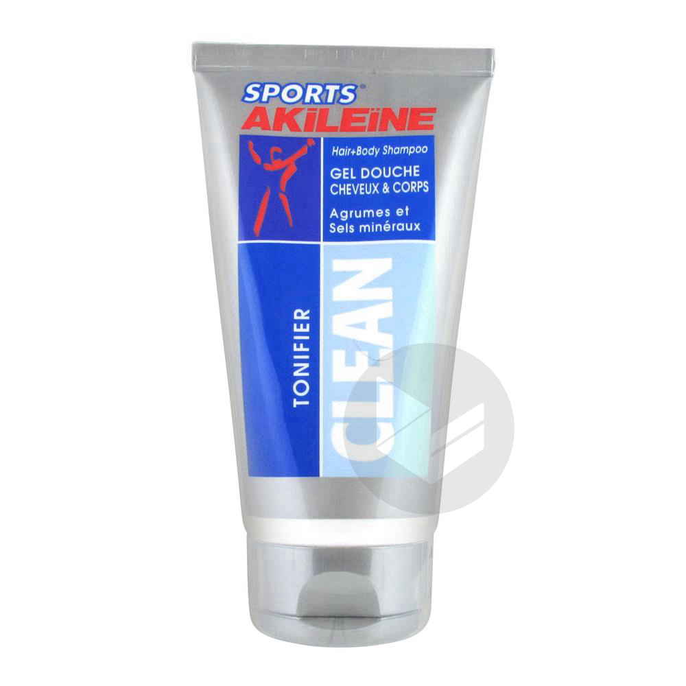 SPORTS AKILEINE CLEAN Gel douche corps cheveux T/150ml