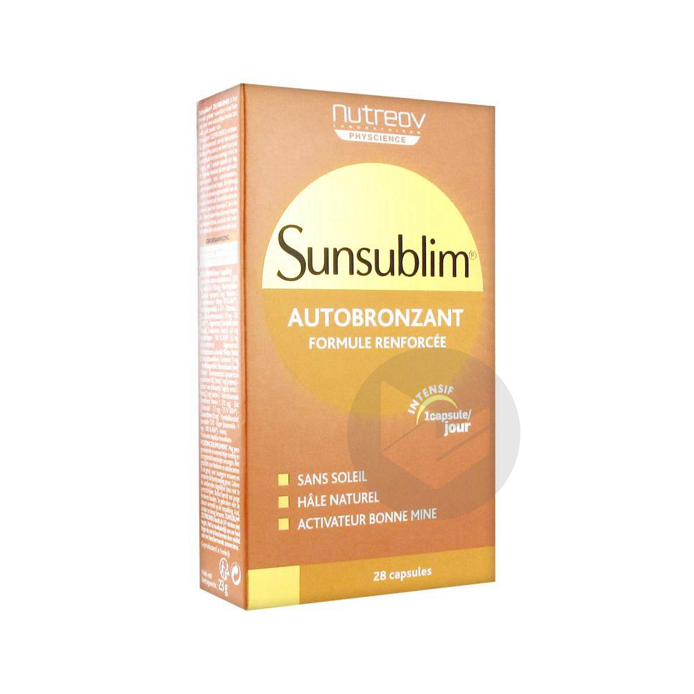 Nutreov Sunsublim Autobronzant 28 Capsules
