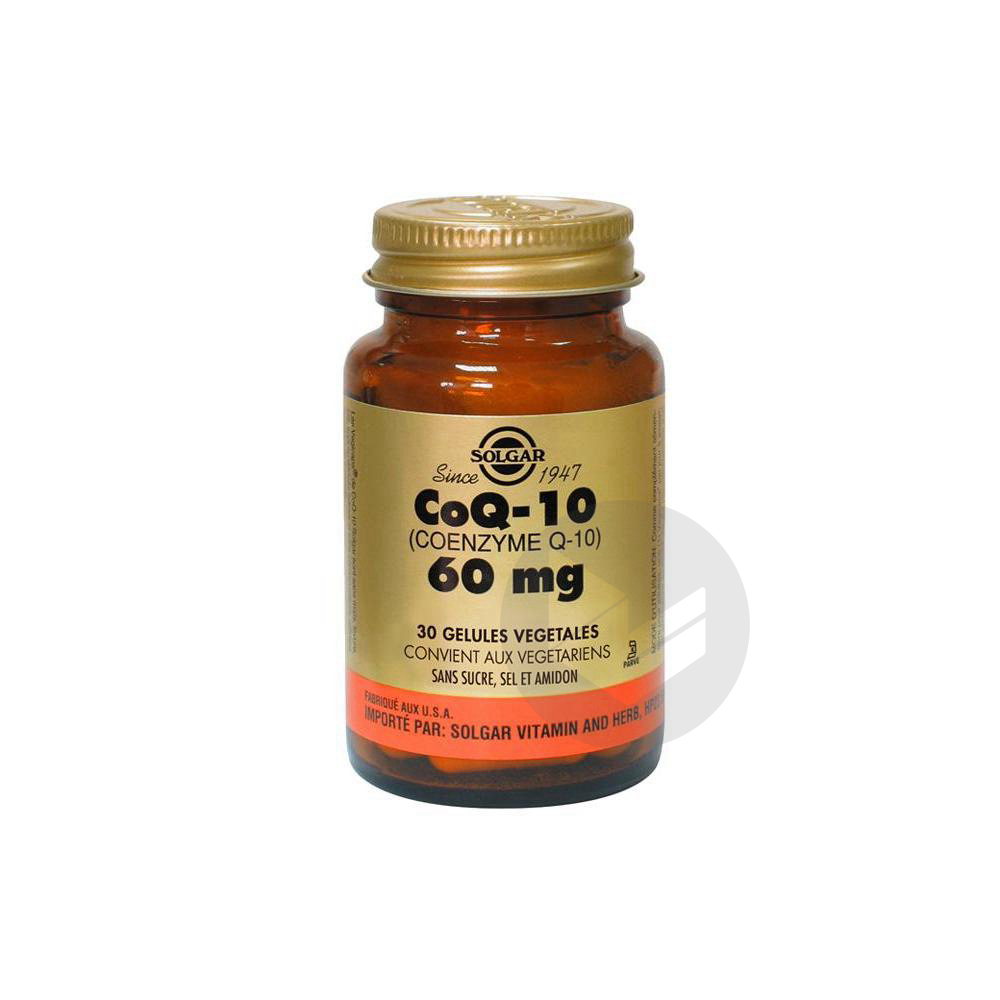 SOLGAR Coenzyme Q10 60 mg Gél Pot/30