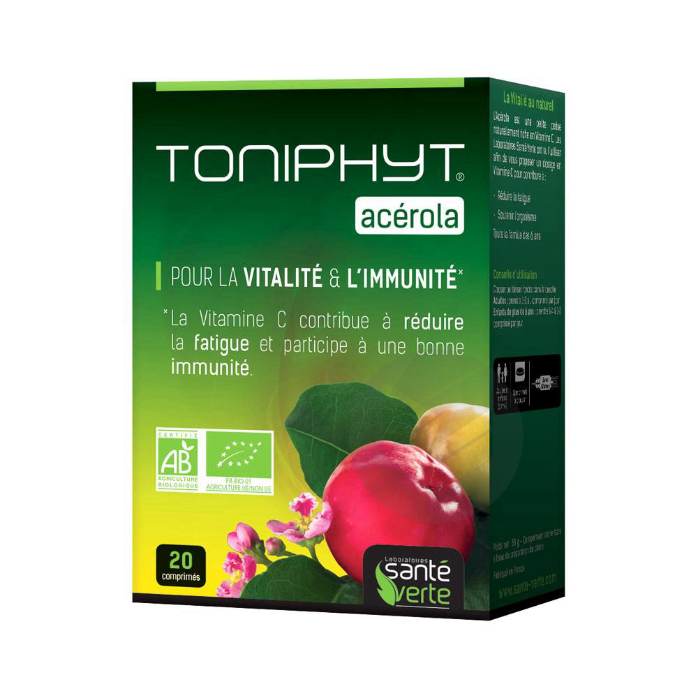 Santé Verte Toniphyt Acérola 20 Comprimés