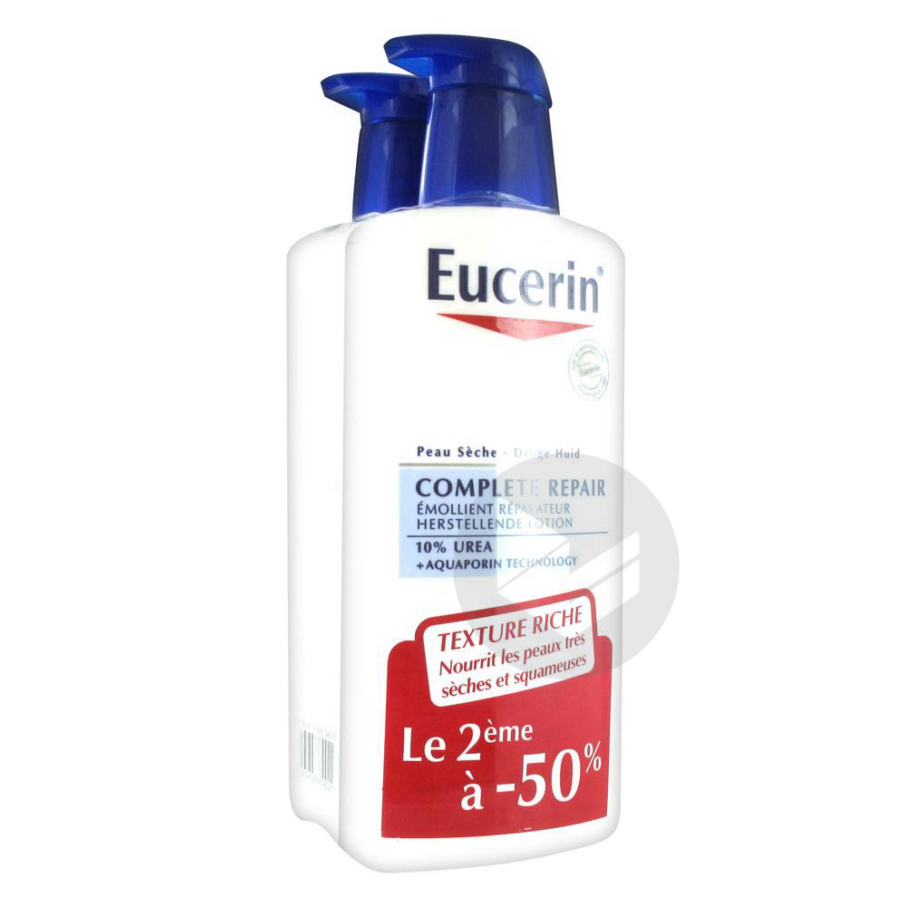 Eucerin Complete Repair Emollient Réparateur 10% Urée Lot de 2 x 400 ml