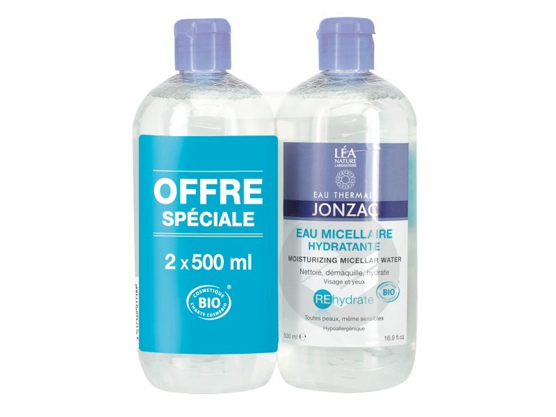 Eau de Jonzac Rehydrate Eau Micellaire Hydratante Lot de 2 x 500 ml