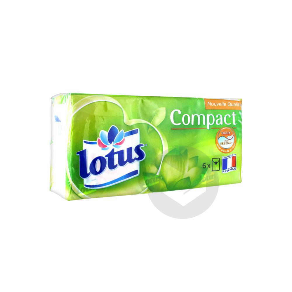 Lotus Compact Mouchoirs 6 Étuis
