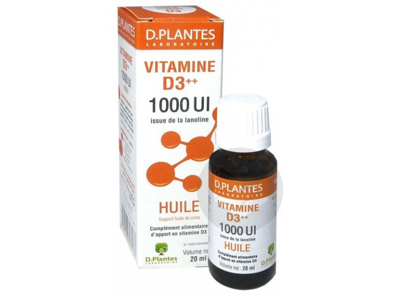 Vitamine D3 1000 UI Huile - 20 ml