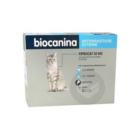 FIPROCAT 50 mg S p pour-on 3Pipettes/0,5ml