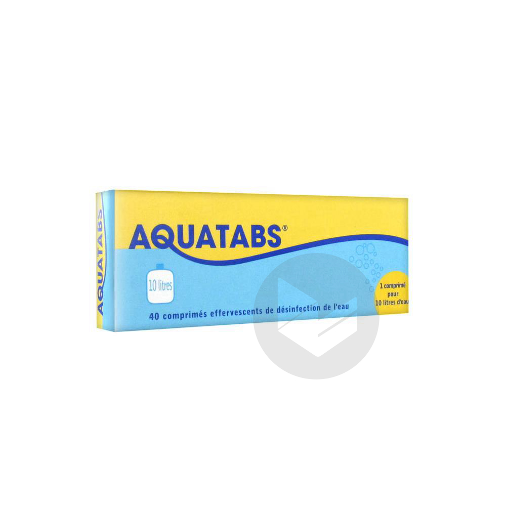 Aquatabs 10 Litres 40 Comprimés