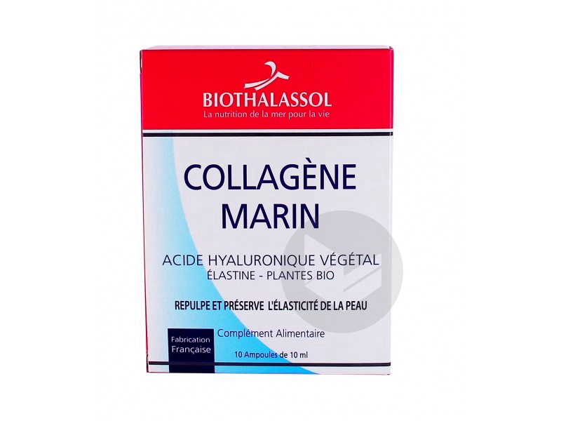 Collagène Marin Acide Hyaluronique - 10 ampoules