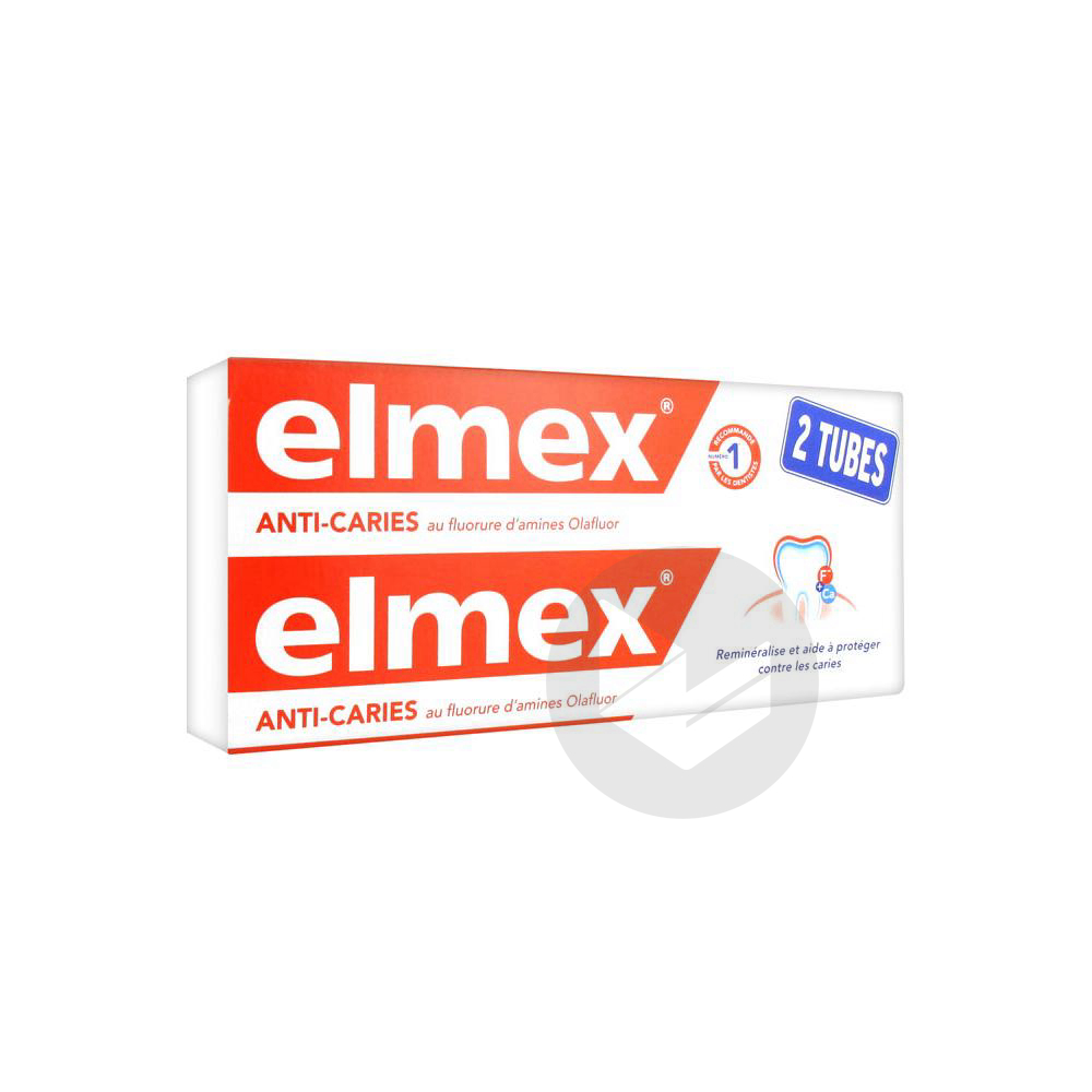 ELMEX ANTI-CARIES Pâte dentifrice 2T/75ml