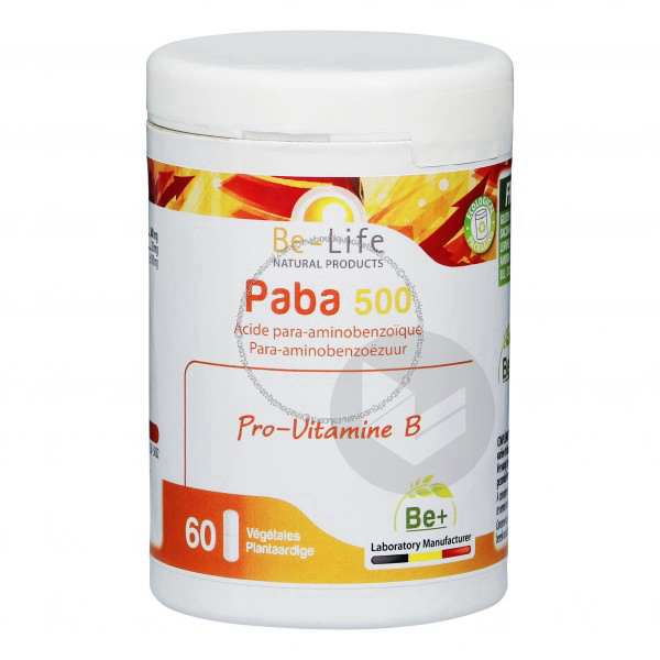 PABA 500mg (Vitamine B10) - 60 gélules