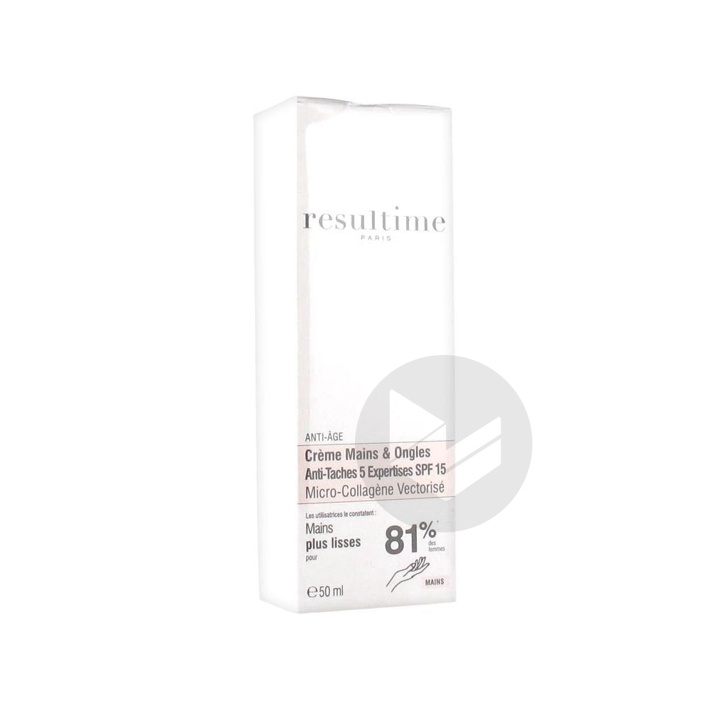 Resultime Anti-Âge Crème Mains et Ongles Anti-Taches 5 Expertises SPF 15 50 ml