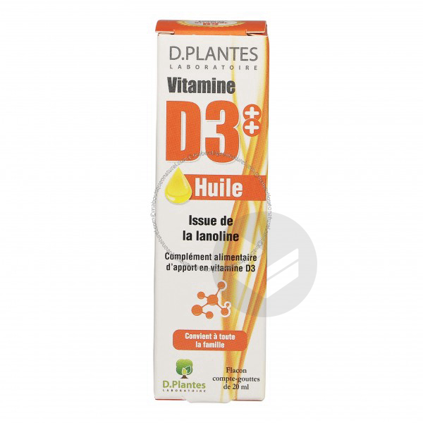 Vitamine D3++ Huile 400 UI - 20 ml