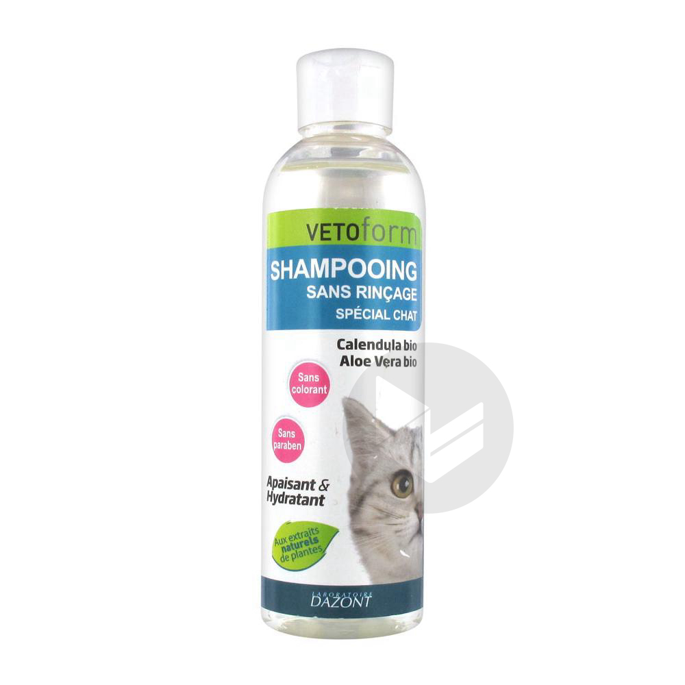 VETOFORM Shampooing sans rinçage chat Fl/200ml