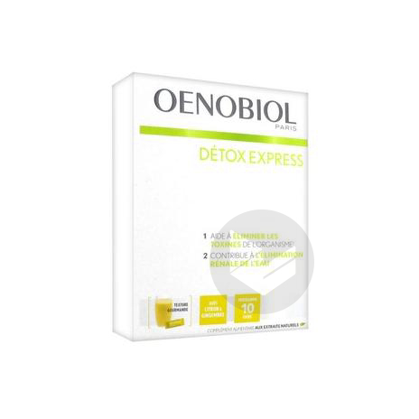 OENOBIOL DETOX EXPRESS Pdr à diluer citron gingembre 10 Sticks