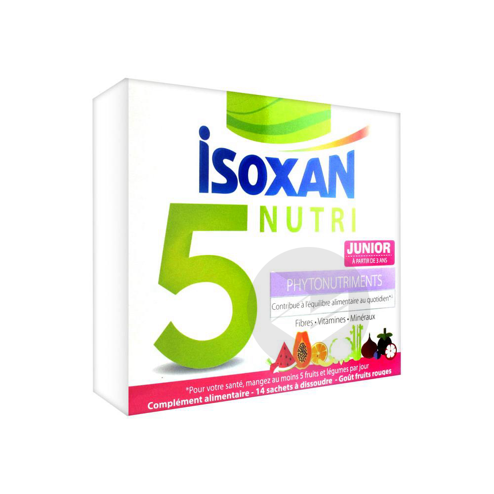 ISOXAN 5 NUTRI Pdr pour solution buvable fruits rouges junior 14 sahets