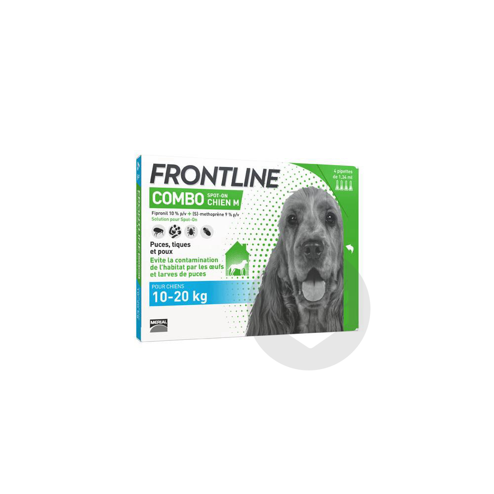FRONTLINE COMBO S ext chien 10-20kg 4Doses