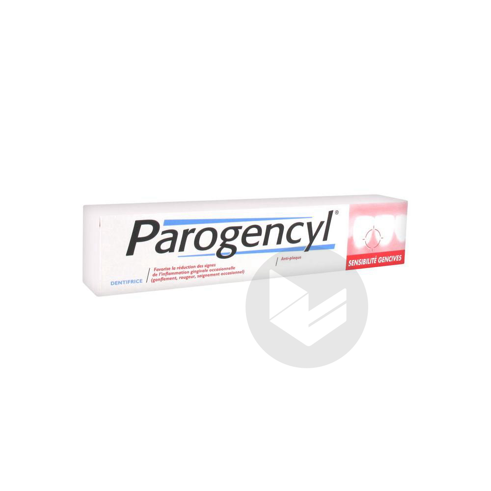 PAROGENCYL Pâte dentifrice menthe sensibilité gencives T/75ml