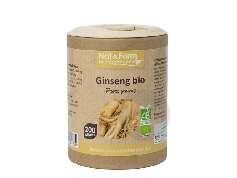 Ginseng Bio Eco Responsable - 200 gélules