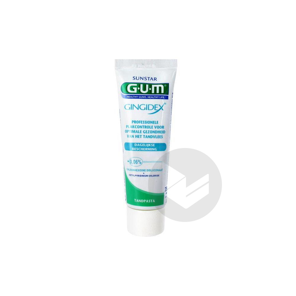 GUM GINGIDEX Pâte dentifrice protection gencives T/75ml