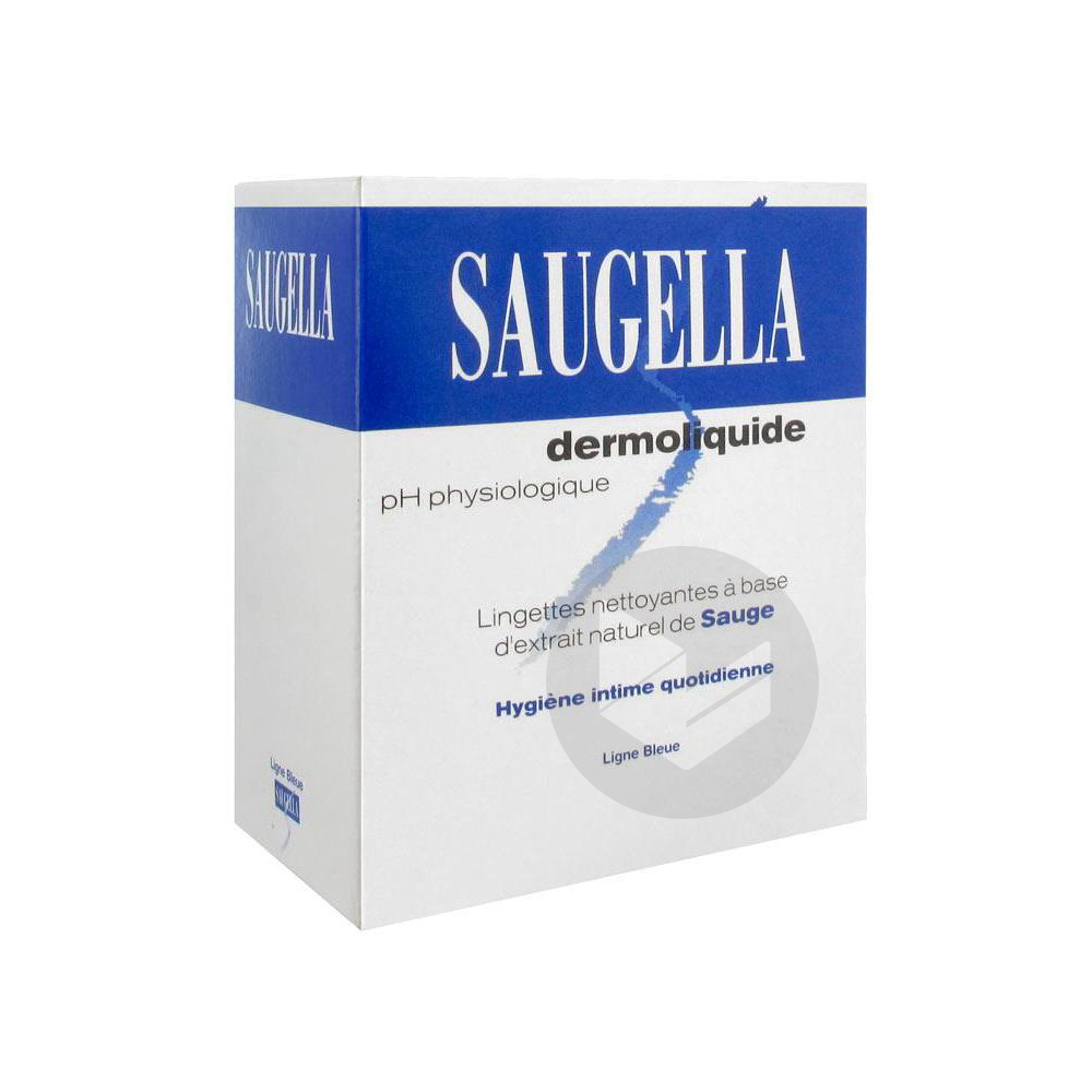 SAUGELLA Lingette dermoliquide hygiène intime 10Sach