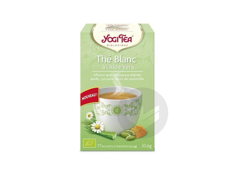 Yogi Tea Thé Blanc à l'Aloe Vera 17 Sachets