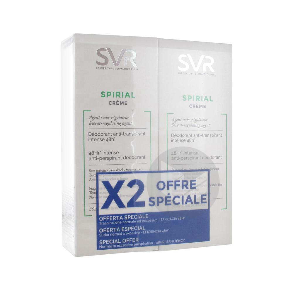 SVR SPIRIAL Cr soin anti-transpirant 2T/50ml