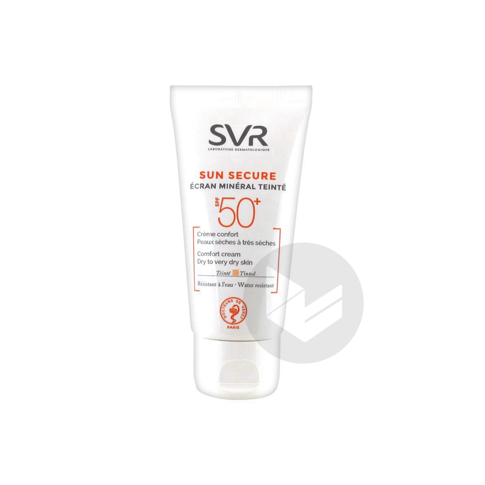 SVR Sun Secure Écran Minéral Teinté Crème Confort SPF 50+ 50 ml