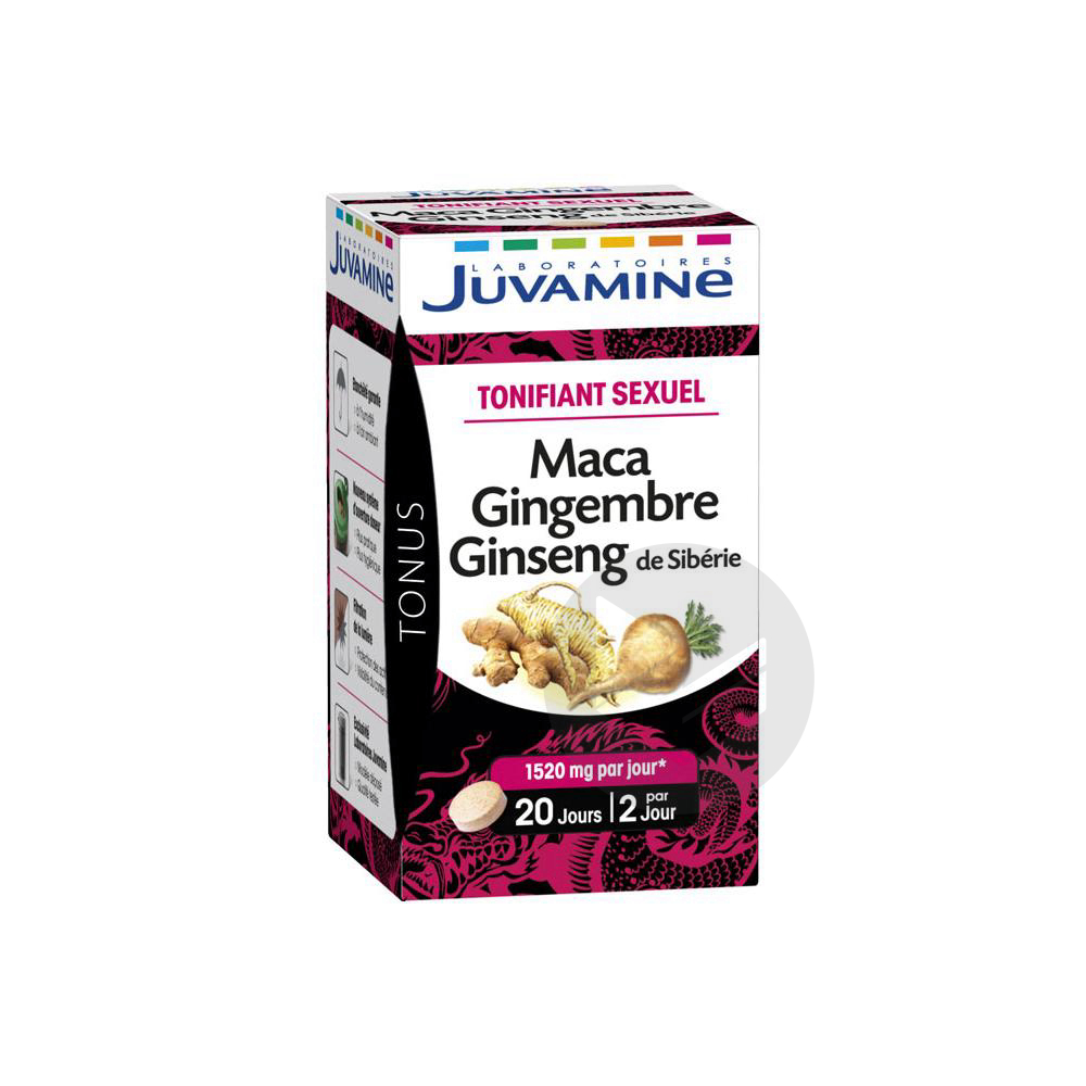 JUVAMINE PHYTO Maca Ginseng Gingembre Cpr B/40