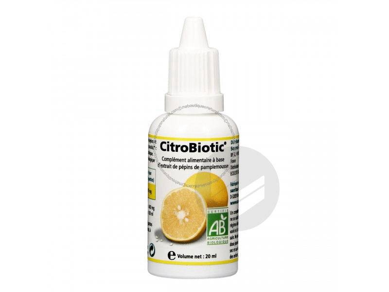 Citrobiotic Extrait pépins de pamplemousse Bio - 2 0 ml