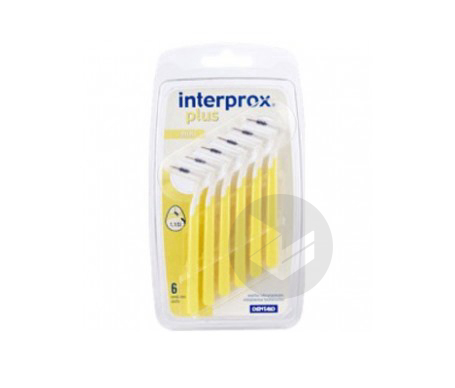 Interprox Plus Mini Brossettes Interdentaires 1,1mm Jaune 6 brossettes