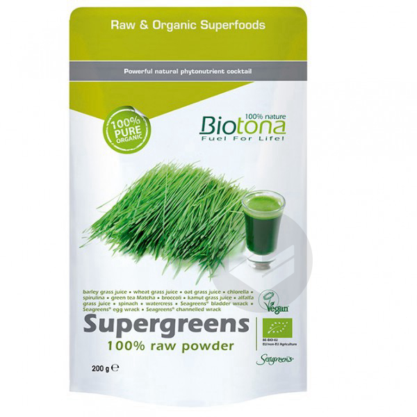 Supergreens mélange de poudre détox Bio - 200 g