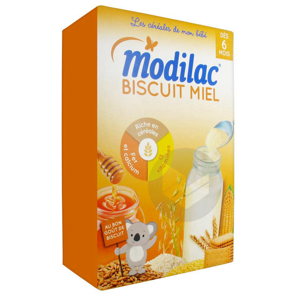 MODILAC CEREALES Farine biscuit miel à partir de 6 mois B/300g Modilac  Modilac CEREALES