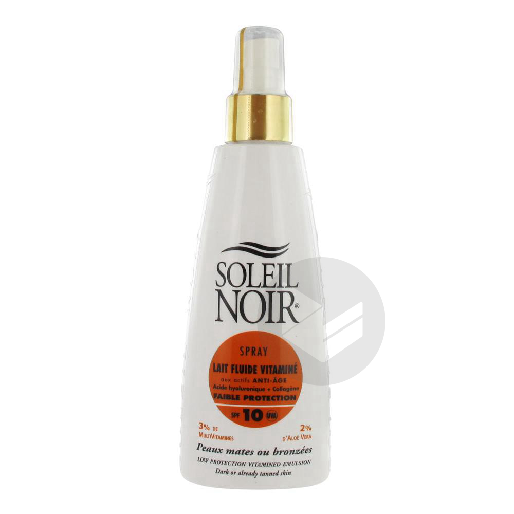 SOLEIL NOIR IP10 Lait fluide vitaminé Spray/150ml