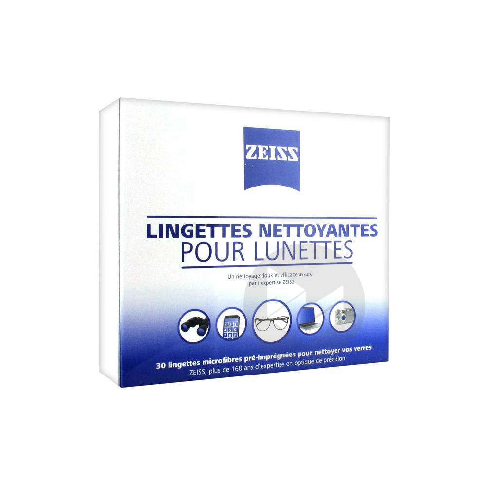 ZEISS Lingette nettoyante pour lunettes 30Sach