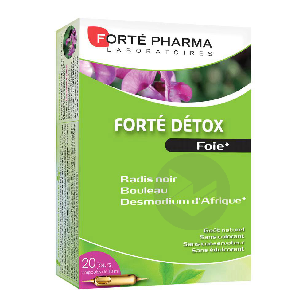 Forté Pharma Détox Foie 20 ampoules x 10ml