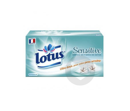 Lotus Boite 80 Mouchoirs Sensitive