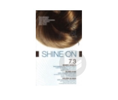 Shine On 7.3 Blond Doré Soin Colorant Capillaire Flacon de 75ml + Tube de 50ml