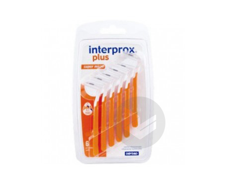 Interprox Plus Super Micro Brossettes Interdentaires 0,7mm Orange 6 brossettes
