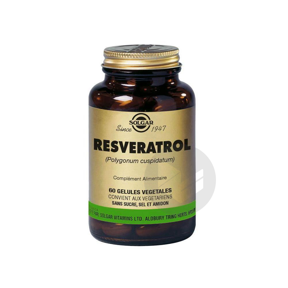 SOLGAR Resvératrol 100 mg Gél Pot/60