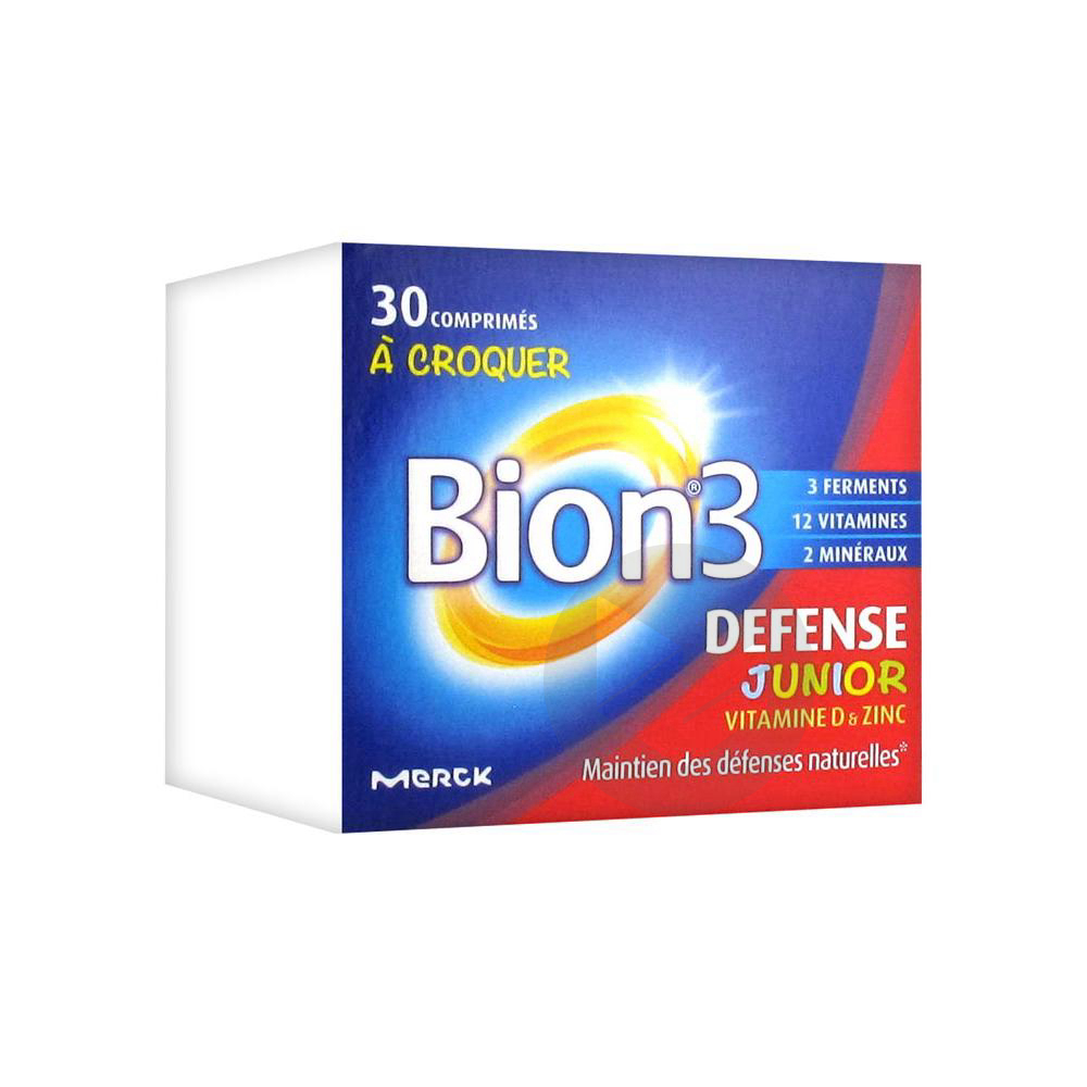 Bion 3 Défense Junior framboise  30 Comprimés
