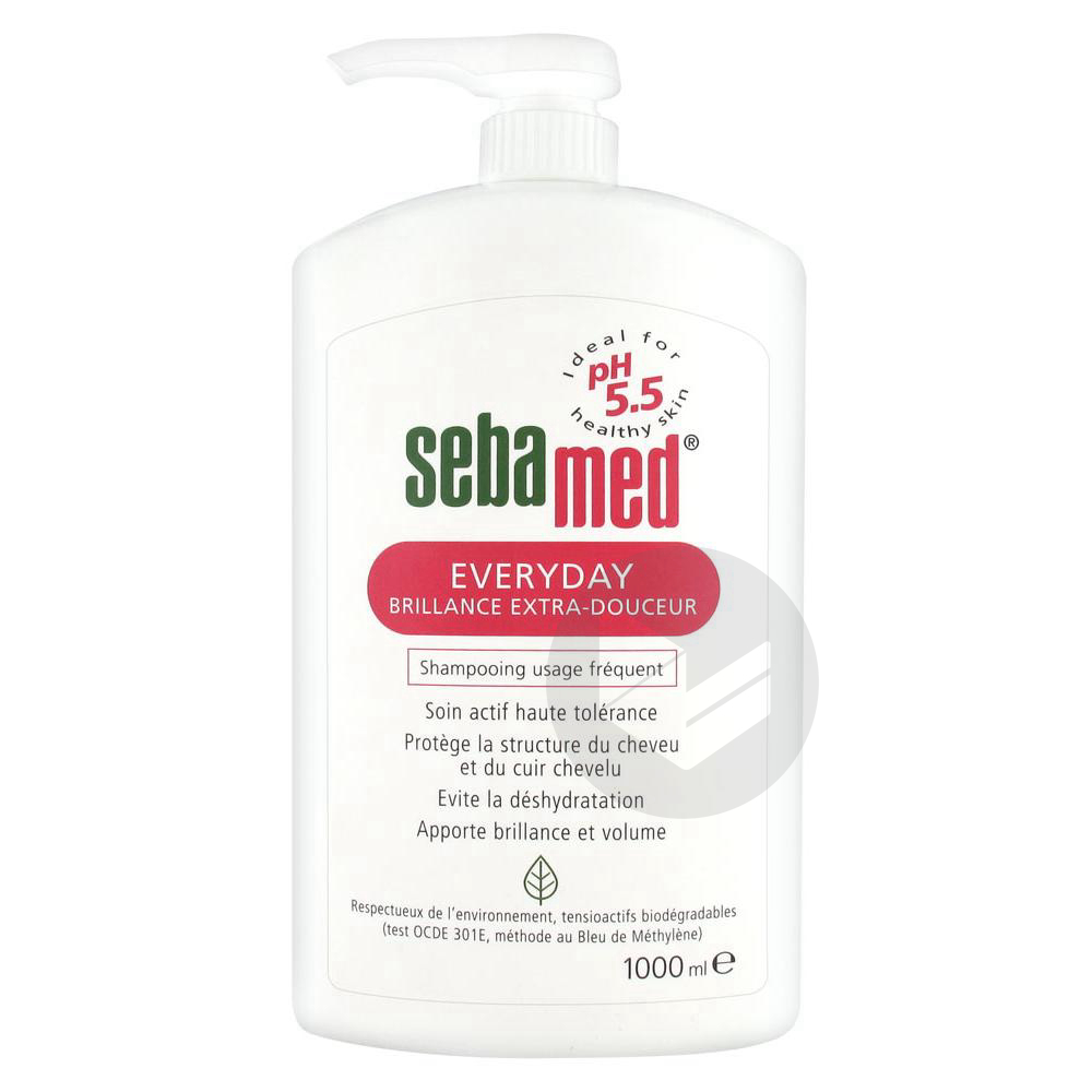 Sebamed Everyday Brillance Extra-Douceur Shampoing Usage Fréquent 1000 ml