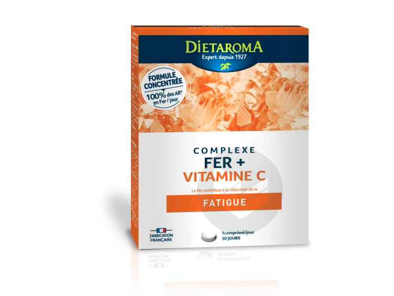 Complexe fer + vitamine c - 30 comprimés