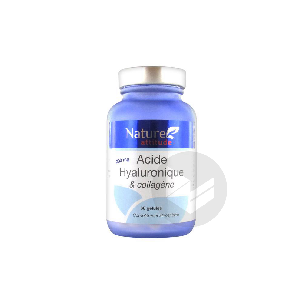 Nature Attitude Acide Hyaluronique et Collagène 60 Gélules