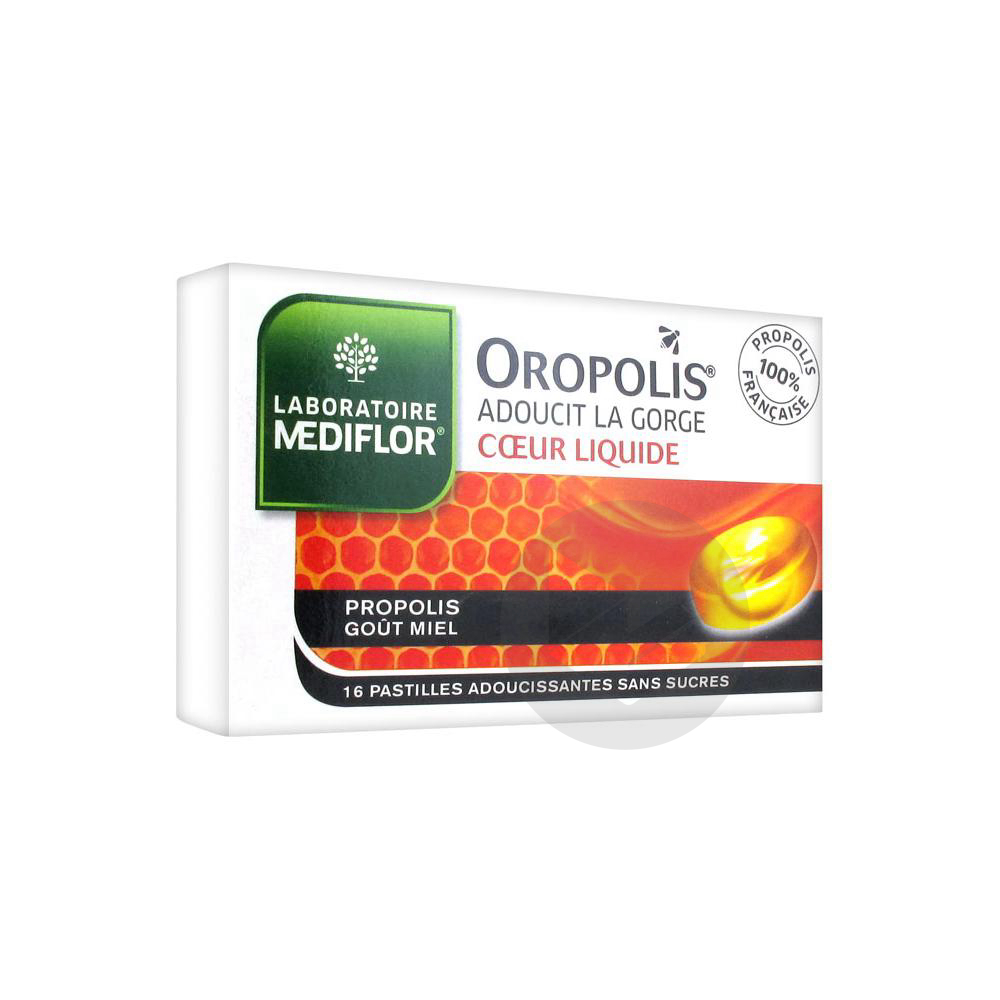 Oropolis coeur liquide Gelée royale sans sucre x16 pastilles