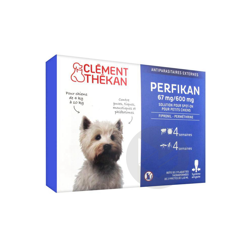 PERFIKAN Solution pour spot-on chien 4-10kg 4Pipettes/1,1ml
