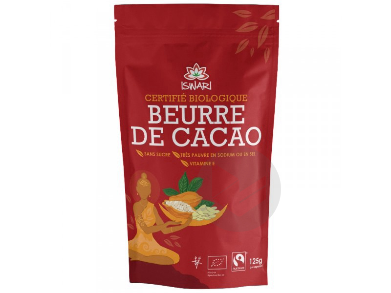 Beurre de cacao cru Bio - 125 g