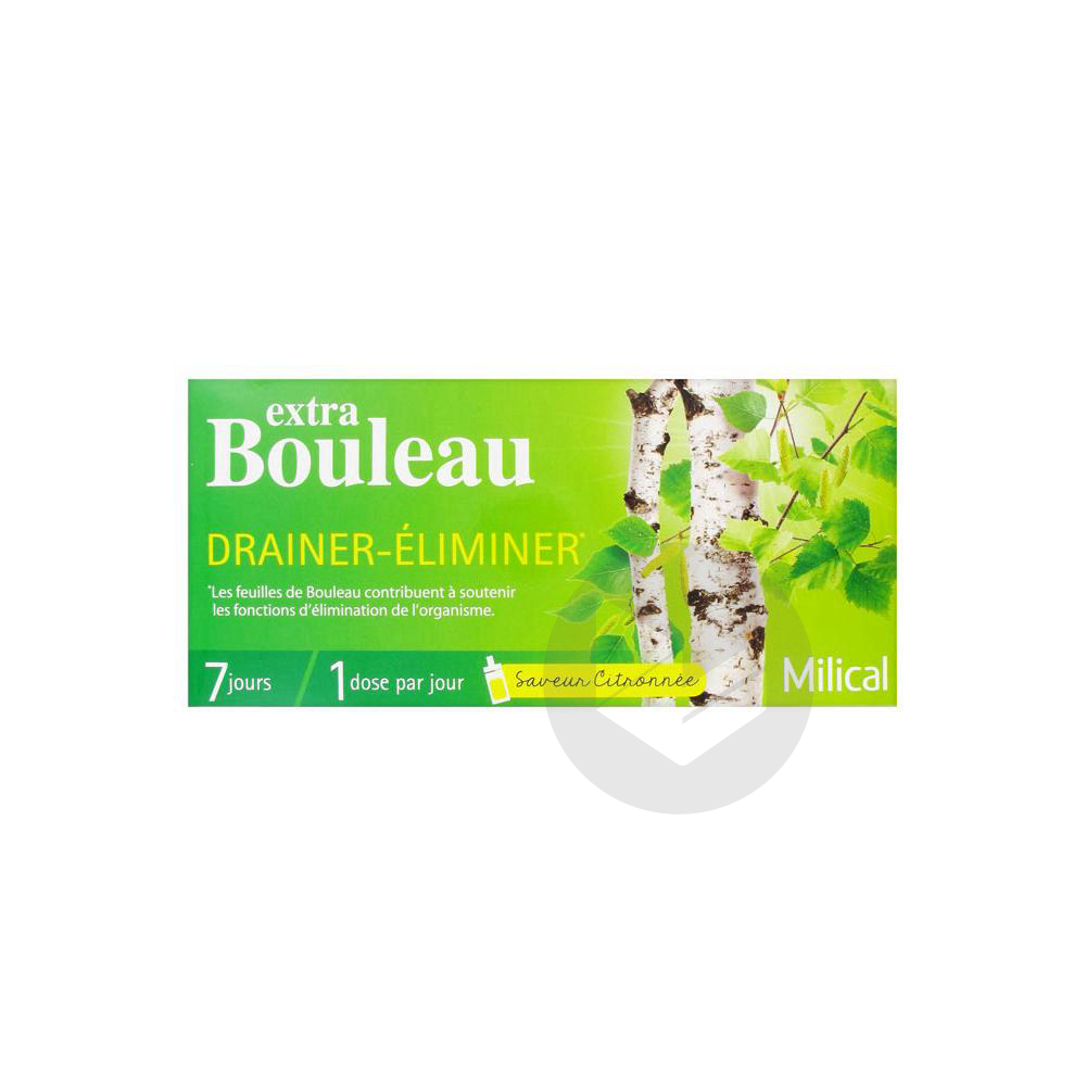Milical Extra Bouleau Drainer-Éliminer 7 Doses